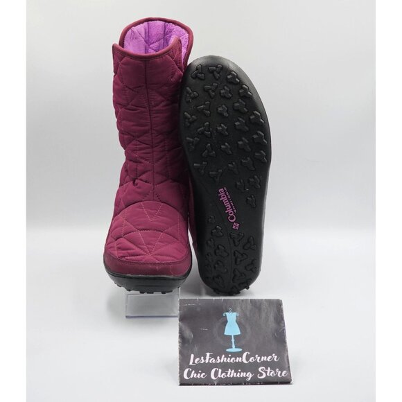Columbia Women's Plum Purple Minx Slip II Omni Heat Insulated Boots Sz 8 2842 - Picture 3 of 16